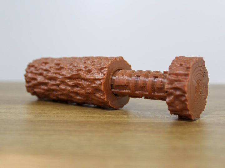 Geocache Fake Log with a Hidden Center Exposed by Solving a Rotating Puzzle