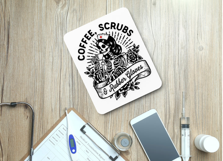 Scrubs Speak Louder Than Words | Funny Sign for Home or Office
