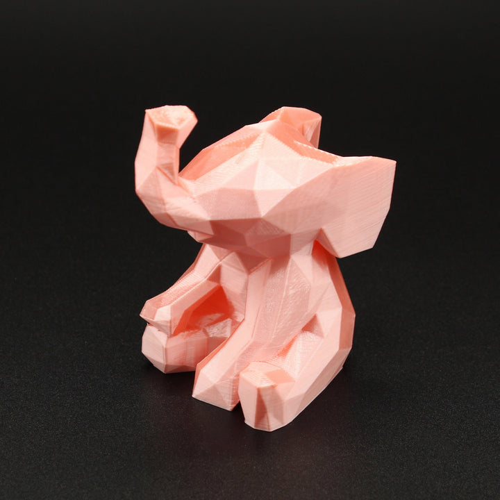 Low Poly Baby Elephant Figurine Statue