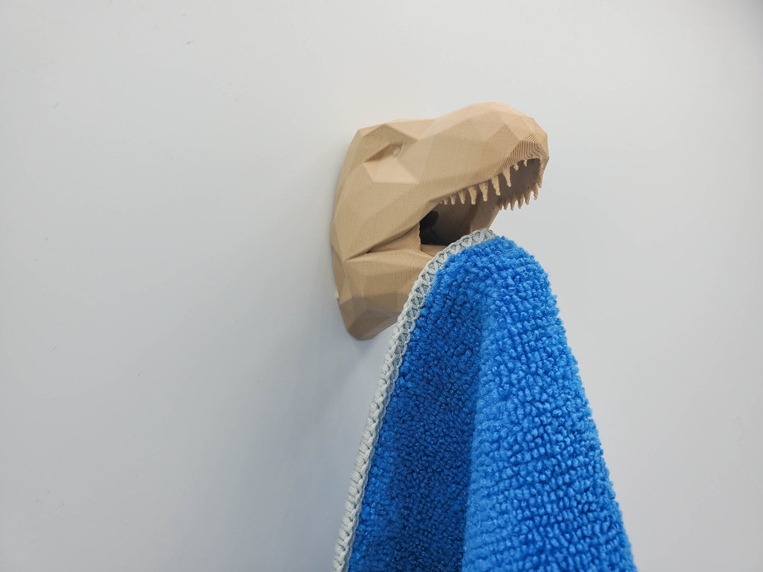 Tyrannosaurus Rex Dinosaur Wall Hangers for Jackets, Headphones, Towels, Prey…