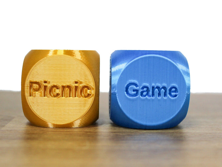 Family Activity Dice | Set of 2 Unique Large 1.4" Dice | Let Fate Guide Your Fam