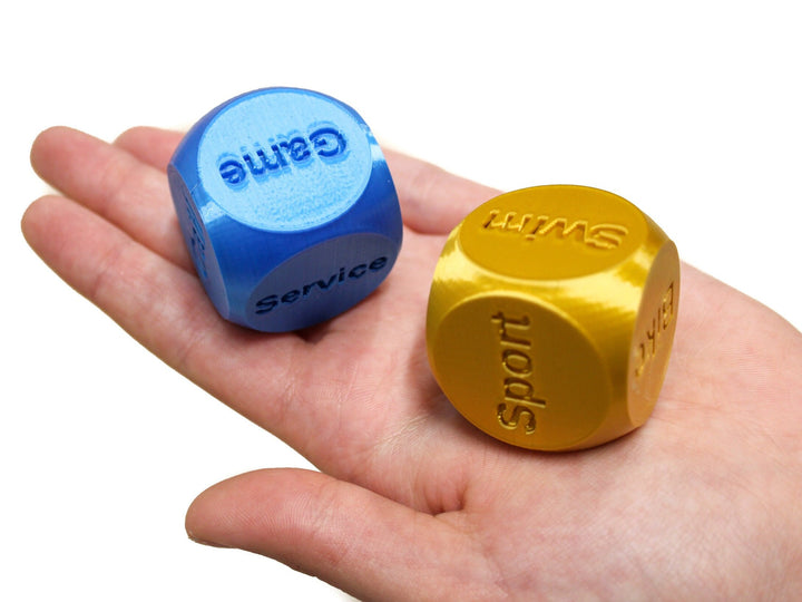Family Activity Dice | Set of 2 Unique Large 1.4" Dice | Let Fate Guide Your Fam