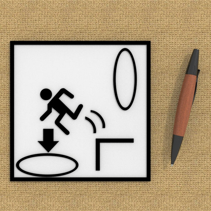 Sign | Portal Sign Hole Fall