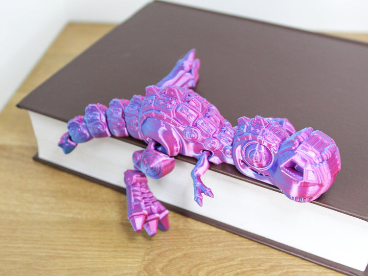 Jumbo Fidget TREX CYBORG | Flexible Articulating 3d Printed Friendly Companion
