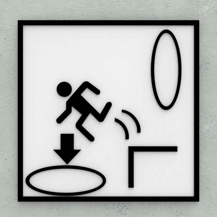 Sign | Portal Sign Hole Fall