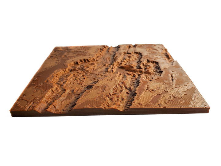 Mars 3D Topography Model of Valles Marineris