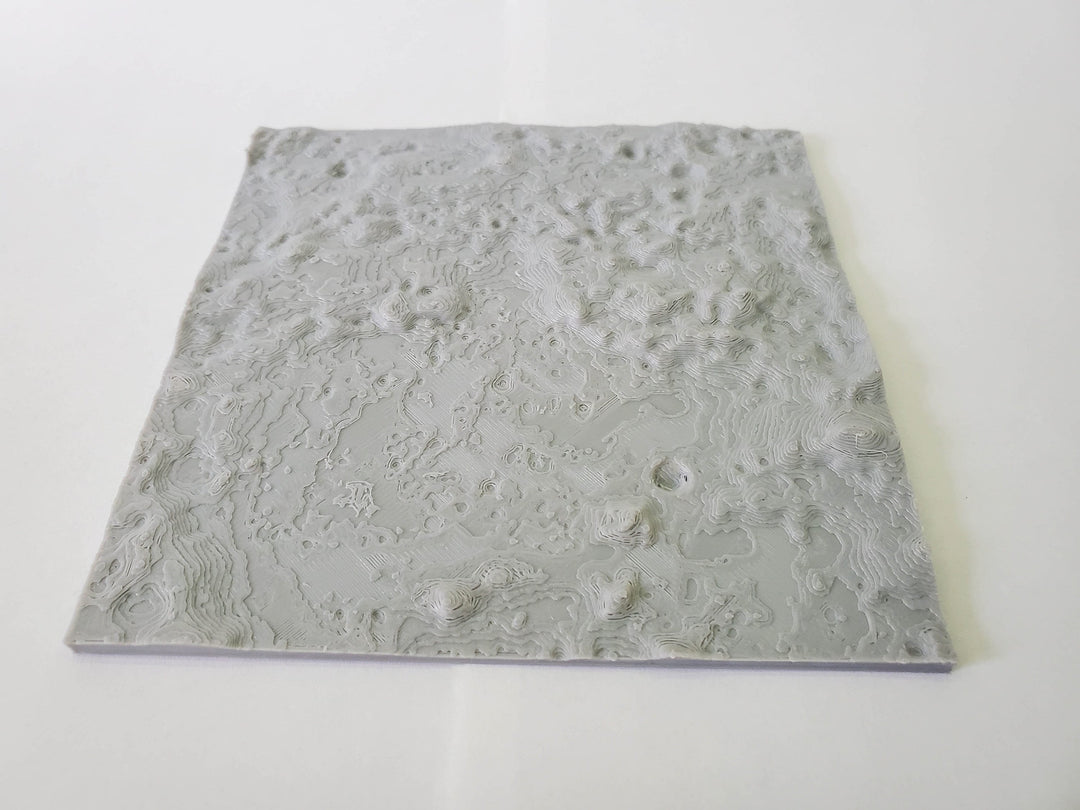 APOLLO 16 moon landing site - Accurate 3D Topo map of the Descartes Highlands