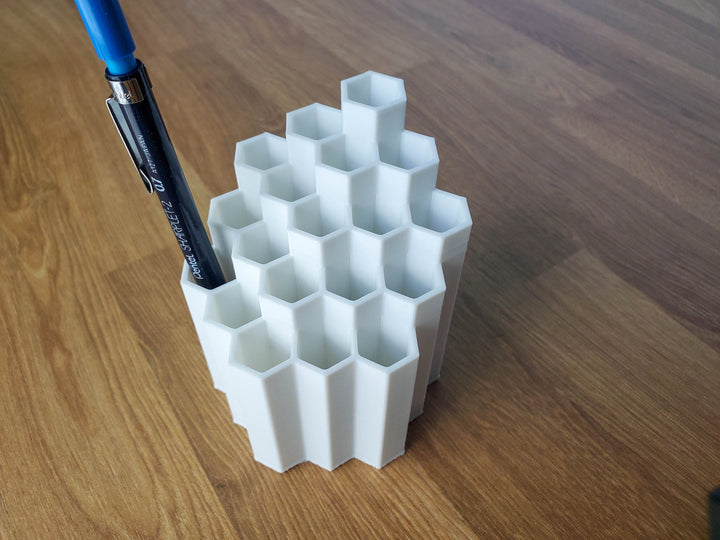 Honeycomb Modern Pencil Holder, Desk Organizer for Pens, Accessories, Tools, etc