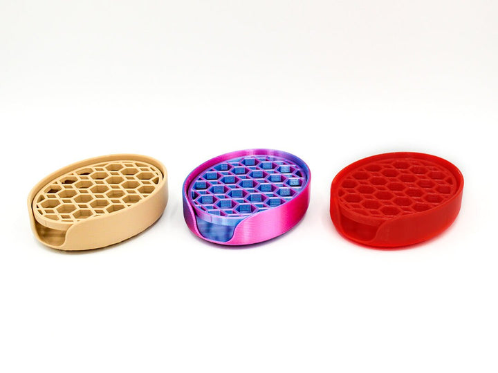 Soap Dish Removable Mesh Top with Minimalist Moisture Catch Basin
