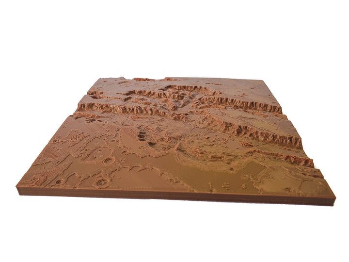 Mars 3D Topography Model of Valles Marineris