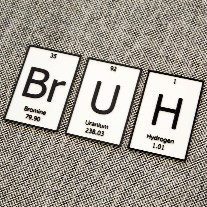 BrUH | Periodic Table of Elements Wall, Desk or Shelf Sign