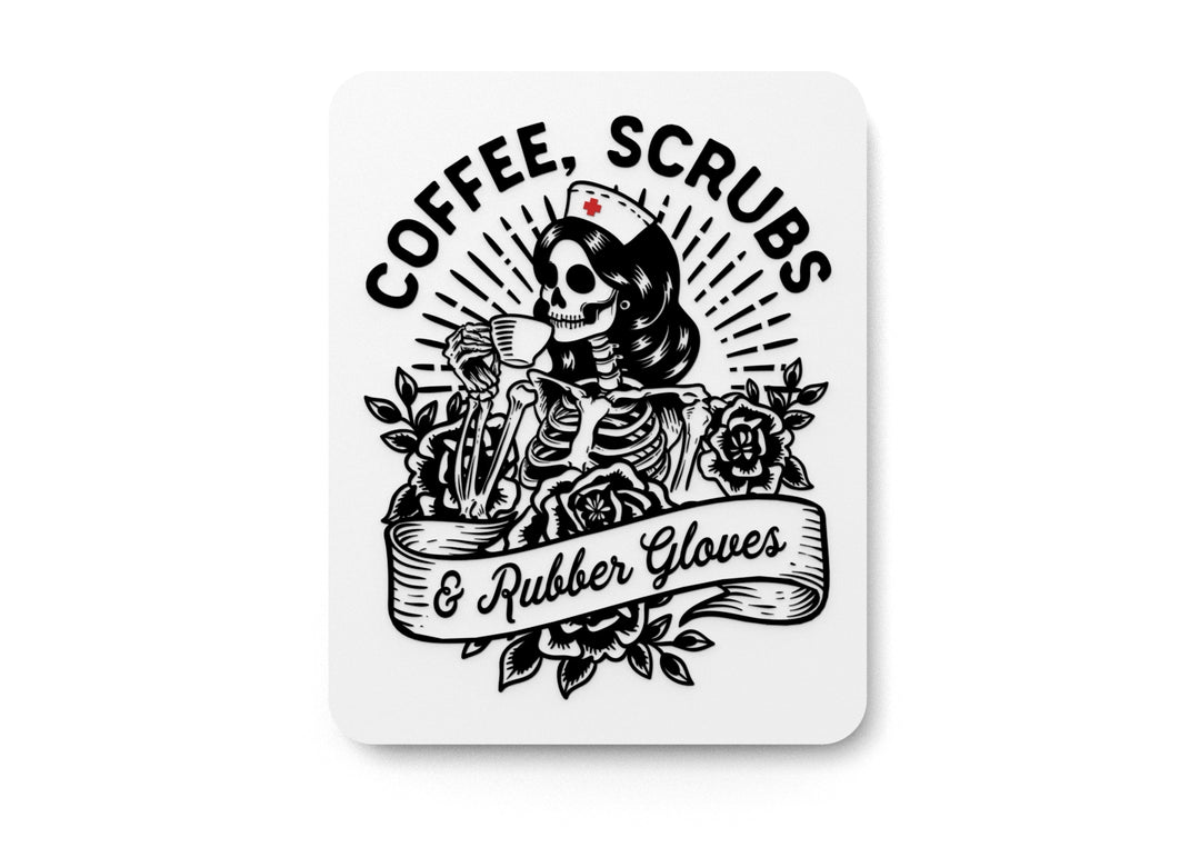 Scrubs Speak Louder Than Words | Funny Sign for Home or Office