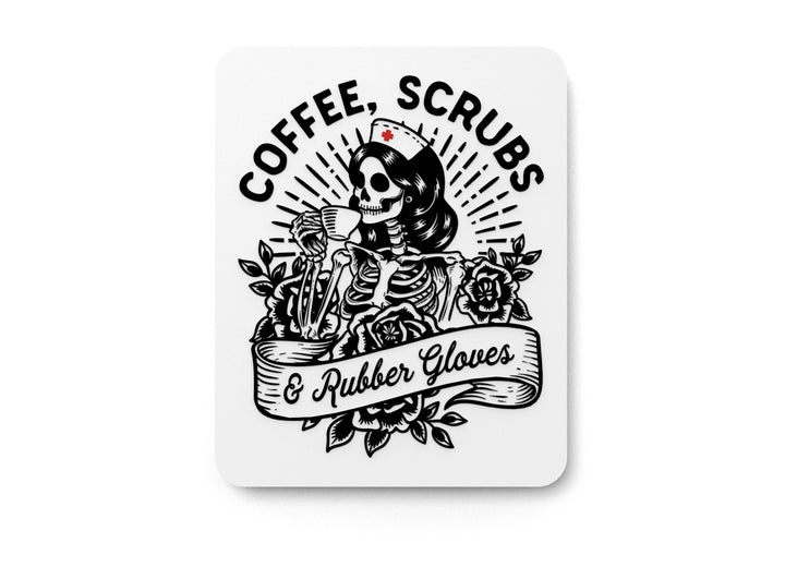 Scrubs Speak Louder Than Words | Funny Sign for Home or Office