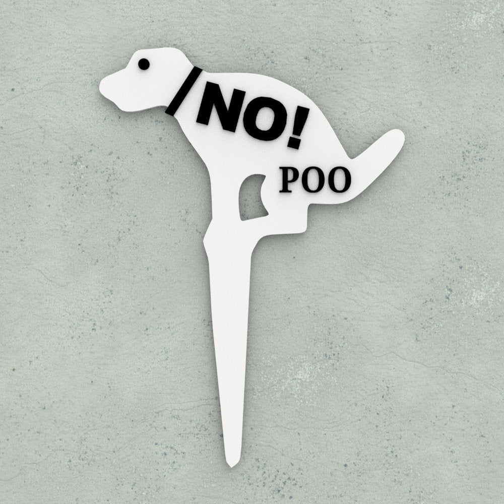 Funny Sign | No! Poo