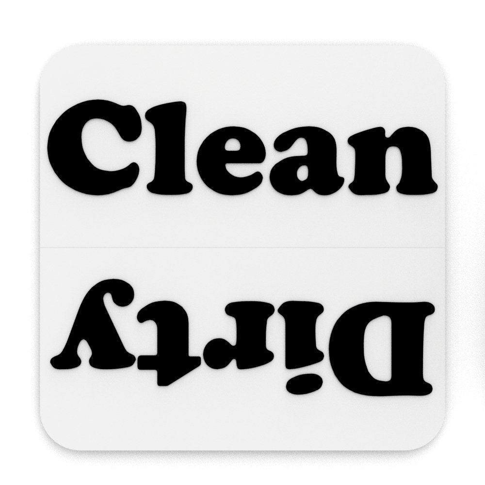 Dishwasher Sign | Clean Dirty for Free Printable Clean Dirty Dishwasher Sign
