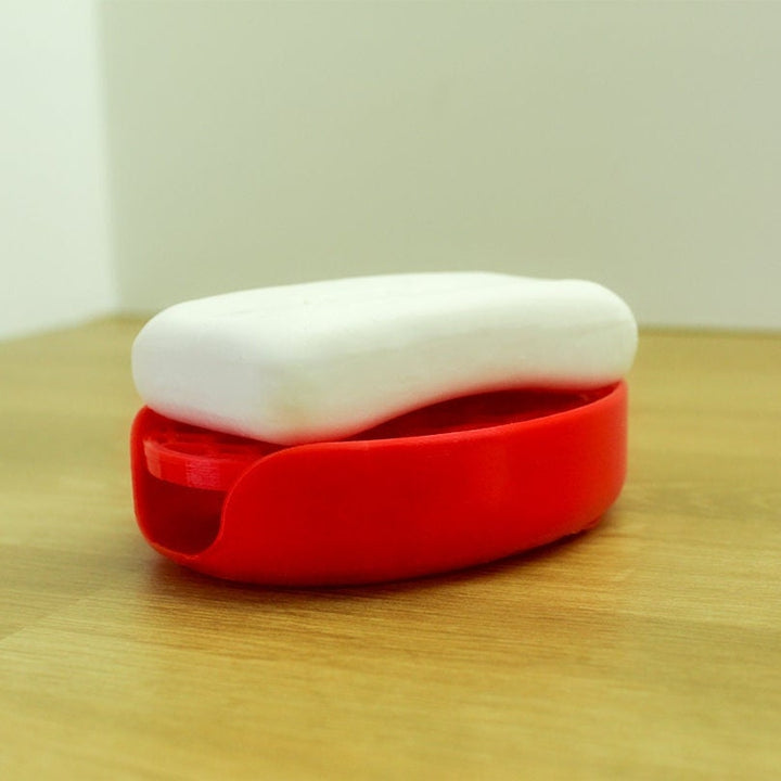 Soap Dish Removable Mesh Top with Minimalist Moisture Catch Basin