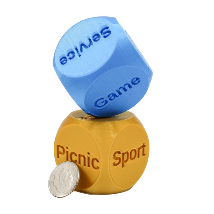 Family Activity Dice | Set of 2 Unique Large 1.4" Dice | Let Fate Guide Your Fam