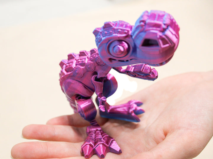 Jumbo Fidget TREX CYBORG | Flexible Articulating 3d Printed Friendly Companion