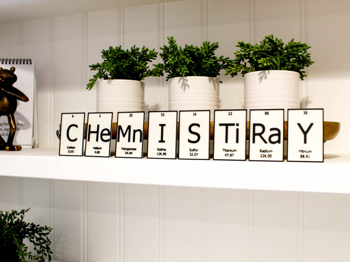 CHeMnISTiRaY | Periodic Table of Elements Wall, Desk or Shelf Sign