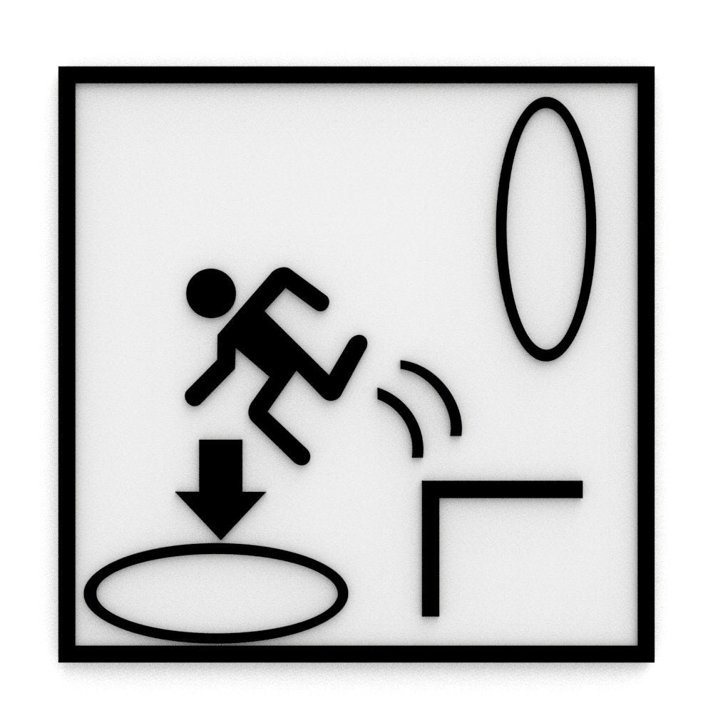 Sign | Portal Sign Hole Fall