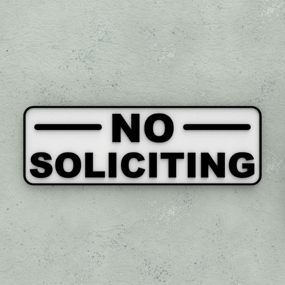 Sign | No Soliciting