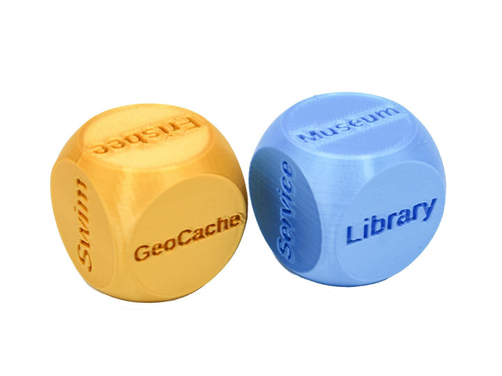 Family Activity Dice | Set of 2 Unique Large 1.4" Dice | Let Fate Guide Your Fam