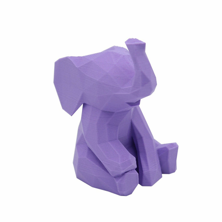 Low Poly Baby Elephant Figurine Statue