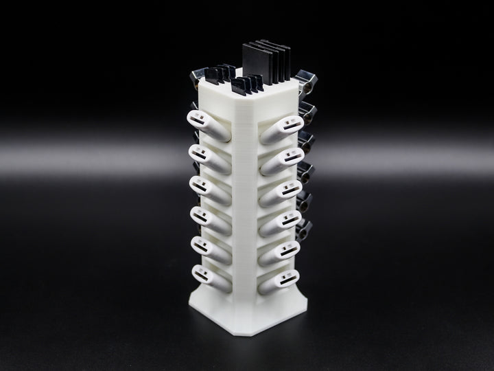 USB Tower Holder 3D – Compact Desktop Cable Organizer