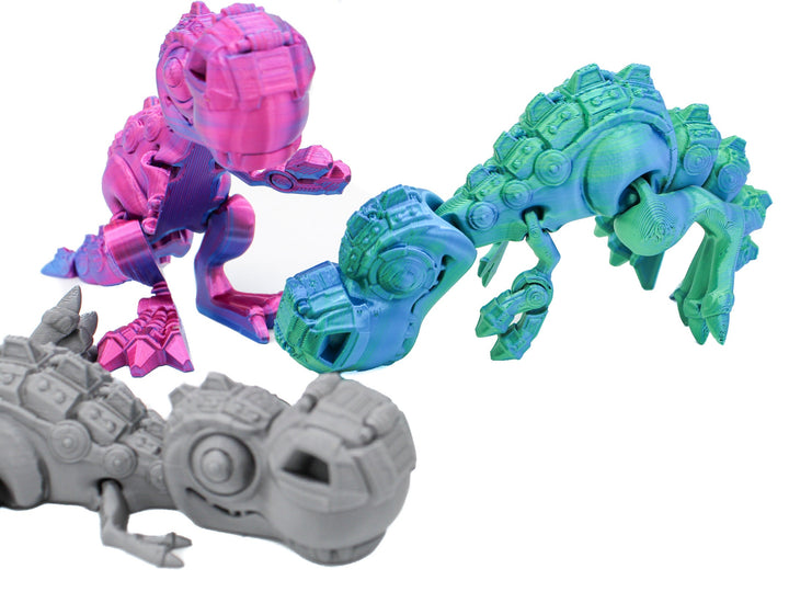 Jumbo Fidget TREX CYBORG | Flexible Articulating 3d Printed Friendly Companion