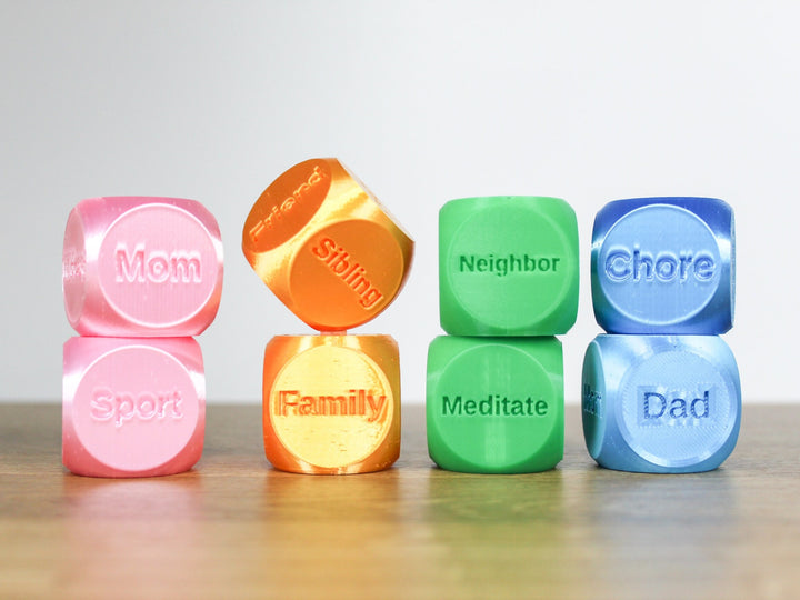 Activity Dice Set | Set of 2 Unique Large 1.4" dice | Let Fate Guide Your Way