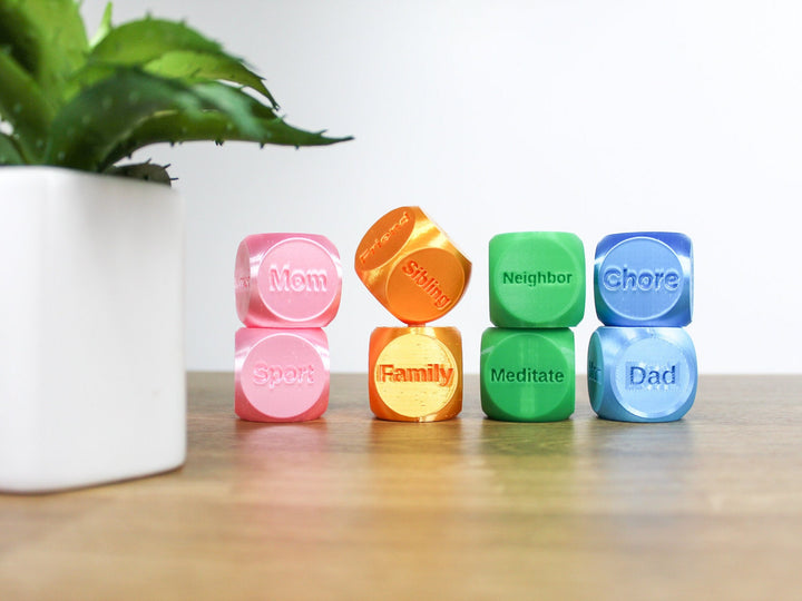 Activity Dice Set | Set of 2 Unique Large 1.4" dice | Let Fate Guide Your Way