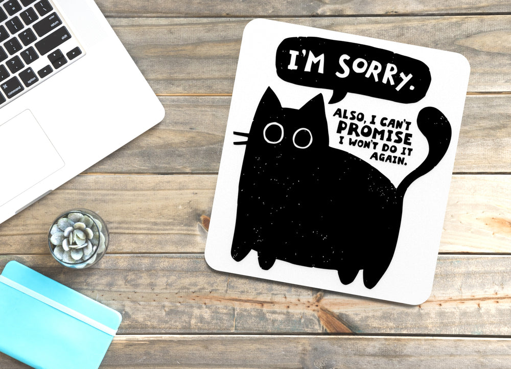 
  
  I'm Sorry Also I Can't Promise I Won't Do It Again | Funny Sign for Home or Office
  
