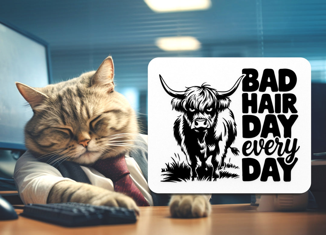 Bad Hair Day Every Day | Funny sign For Home or Office