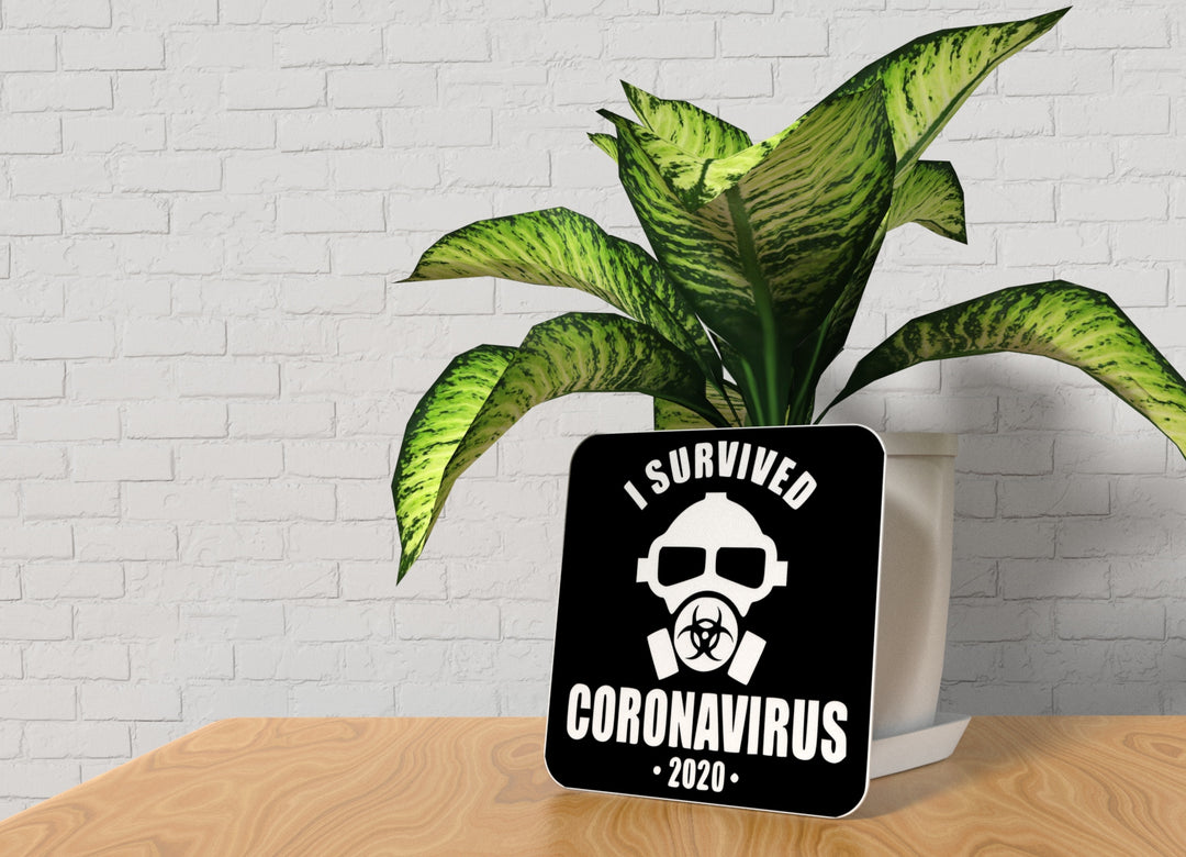 I Survived Coronavirus 2020 | Funny Sign for Home or Office