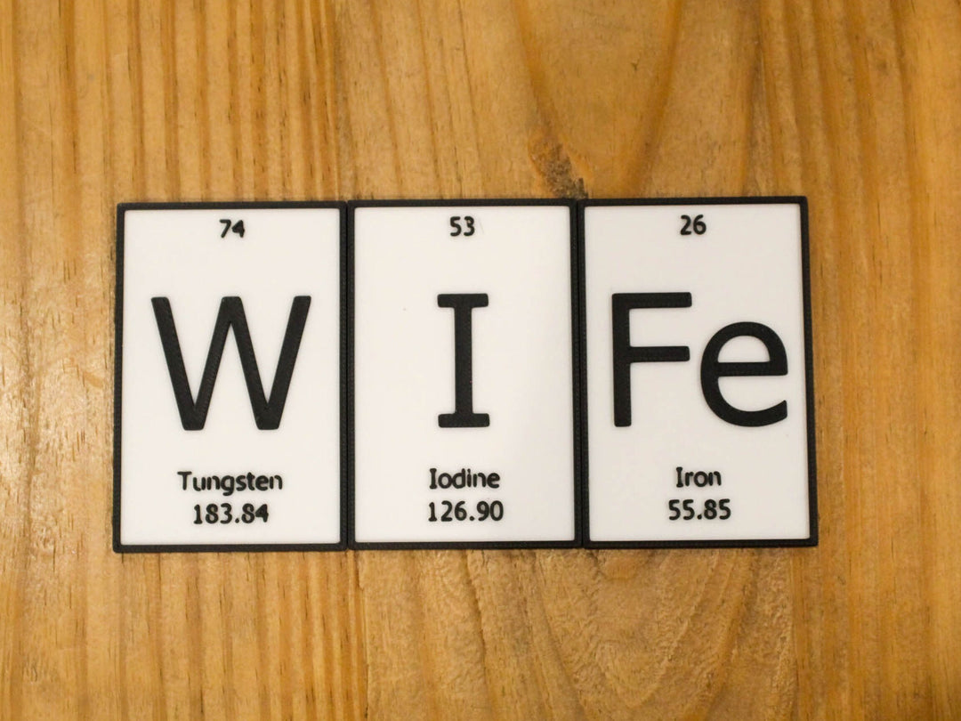 WIFe | Periodic Table of Elements Wall, Desk or Shelf Sign