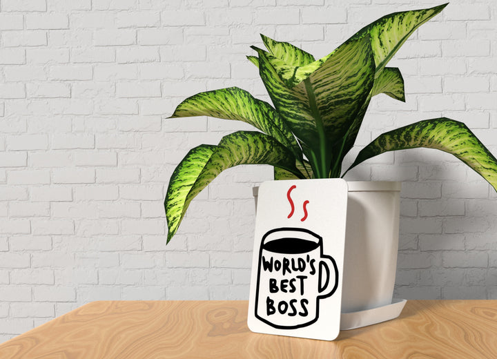 World's Best Boss | Funny sign For Home or Office