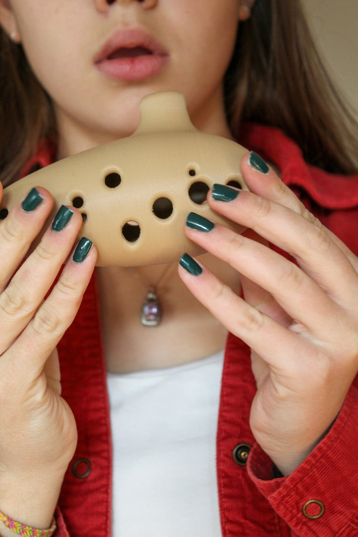 Playable 12 Hole Ocarina of Time Instrument from Zelda