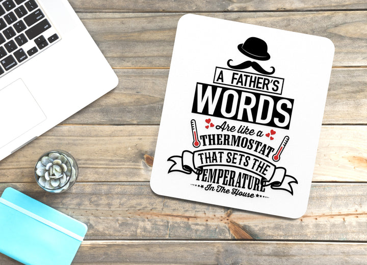 A Father’s Guidance Shapes the Mood | Funny Sign for Office or Home Decor