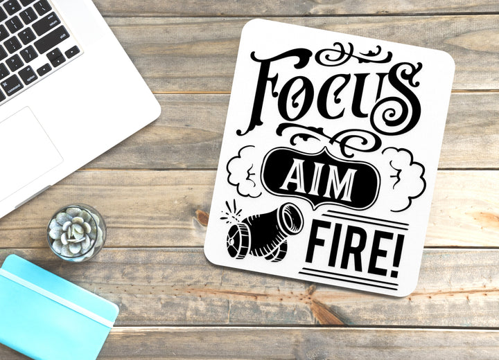 Focus and Fire Bathroom Sign – Funny Humor Wall Decor for Home and Office