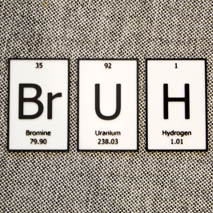 BrUH | Periodic Table of Elements Wall, Desk or Shelf Sign