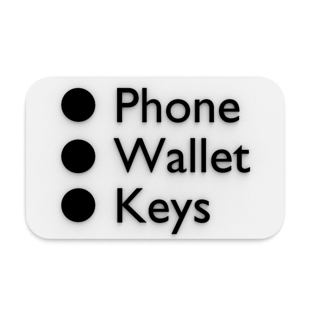 
  
  Sign | Phone - Wallet - Keys
  
