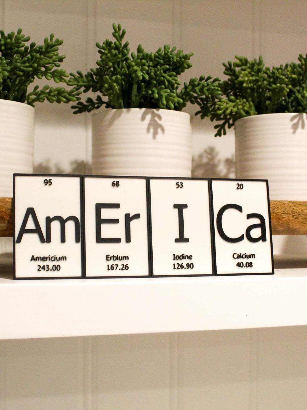
  
  AmErIcaN | Periodic Table of Elements Wall, Desk or Shelf Sign
  
