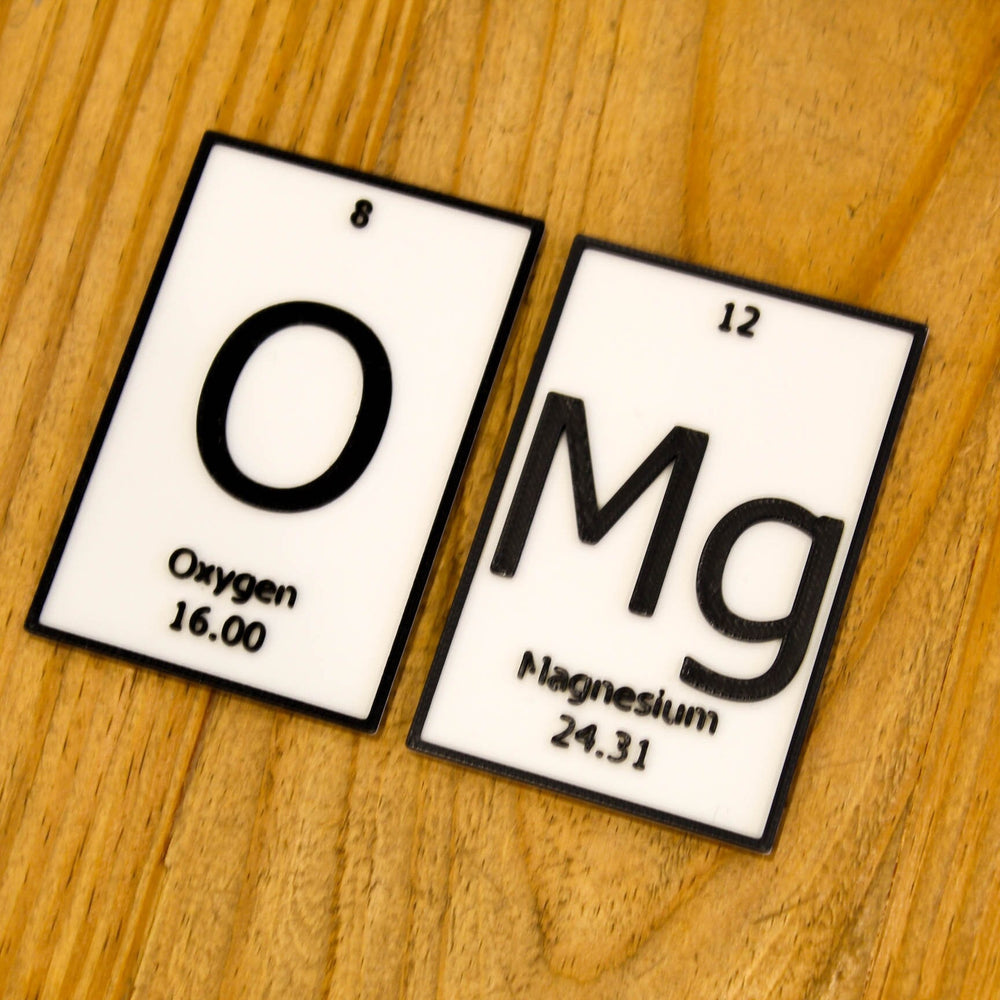 
  
  Omg | Periodic Table of Elements Wall, Desk or Shelf Sign
  
