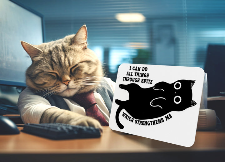 I Can Do All Things Through Spite | Funny sign For Home or Office