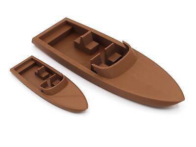 Floating boat for aquarium decoration, bath toy, etc