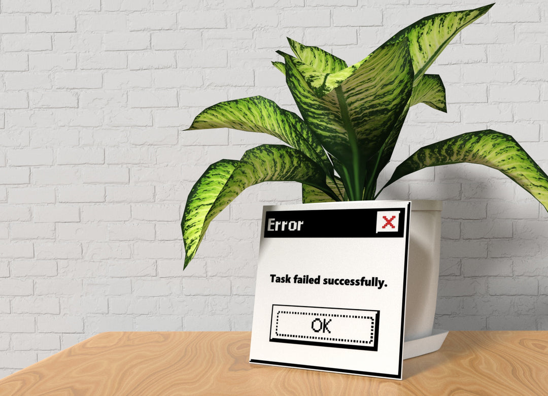 Error Task Failed Successfully | Funny Sign for Home or Office