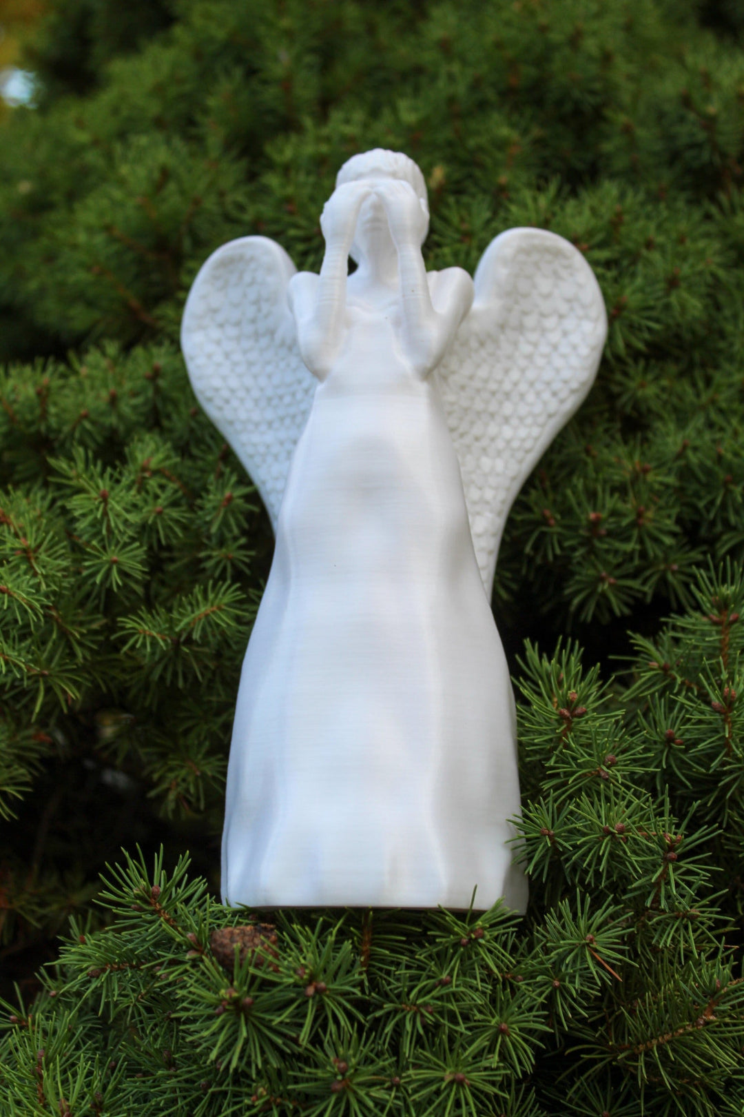 
  
  Weeping Angel Christmas Tree Topper from Doctor Who for Whovians | 7" tall
  
