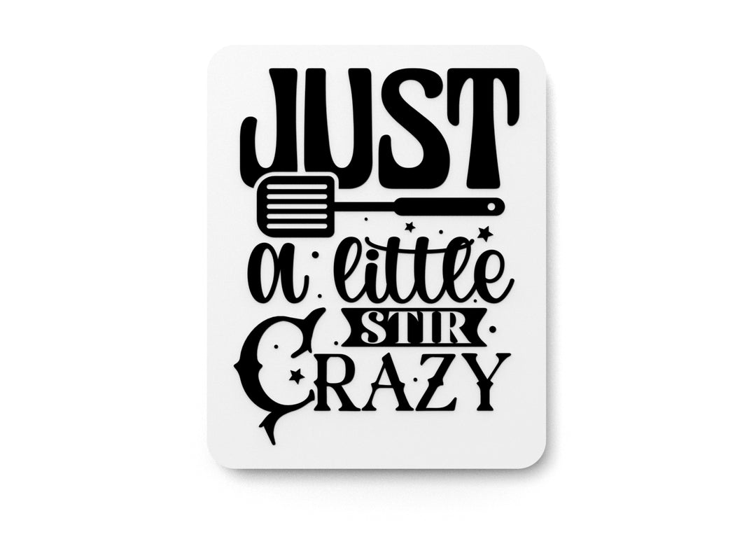 
  
  Bold 3D Printed Little Stir Crazy Sign Wall Art Durable PLA Sign For Restaurants
  
