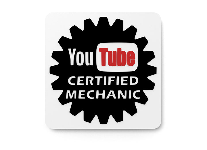 YouTube Certified Mechanic | Funny Sign for Home or Office