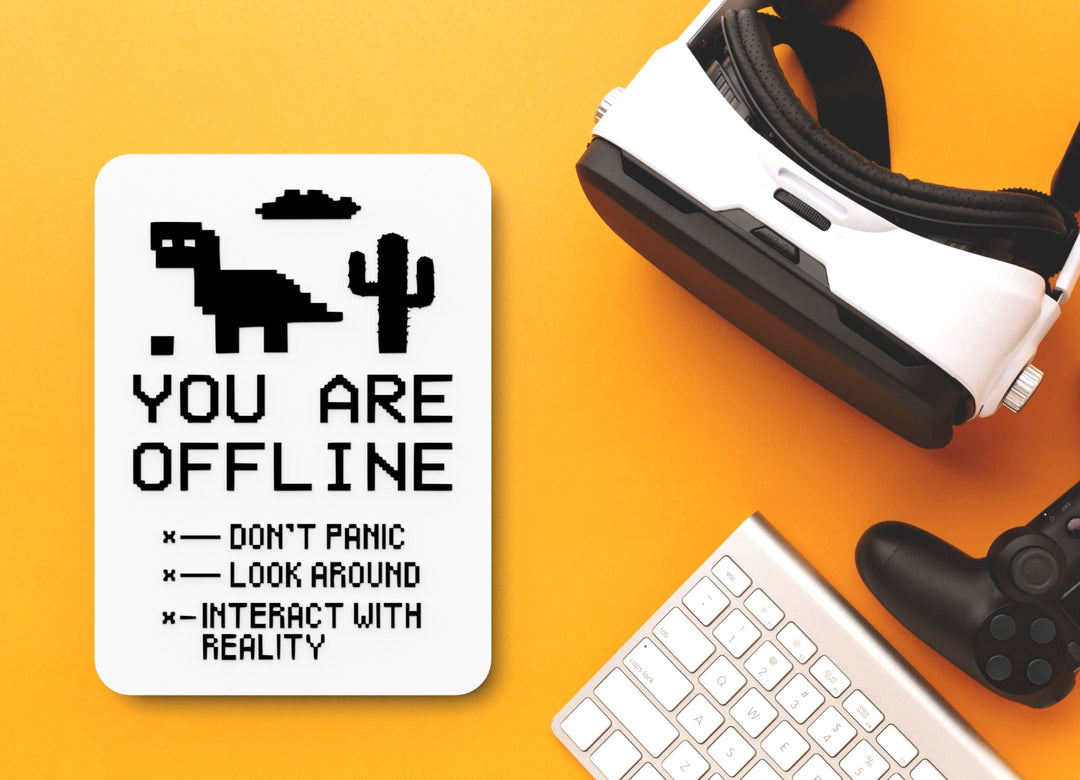 Bold 3D Printed You Are Offline Sign Wall Art – Durable PLA Sign for Gym, Office